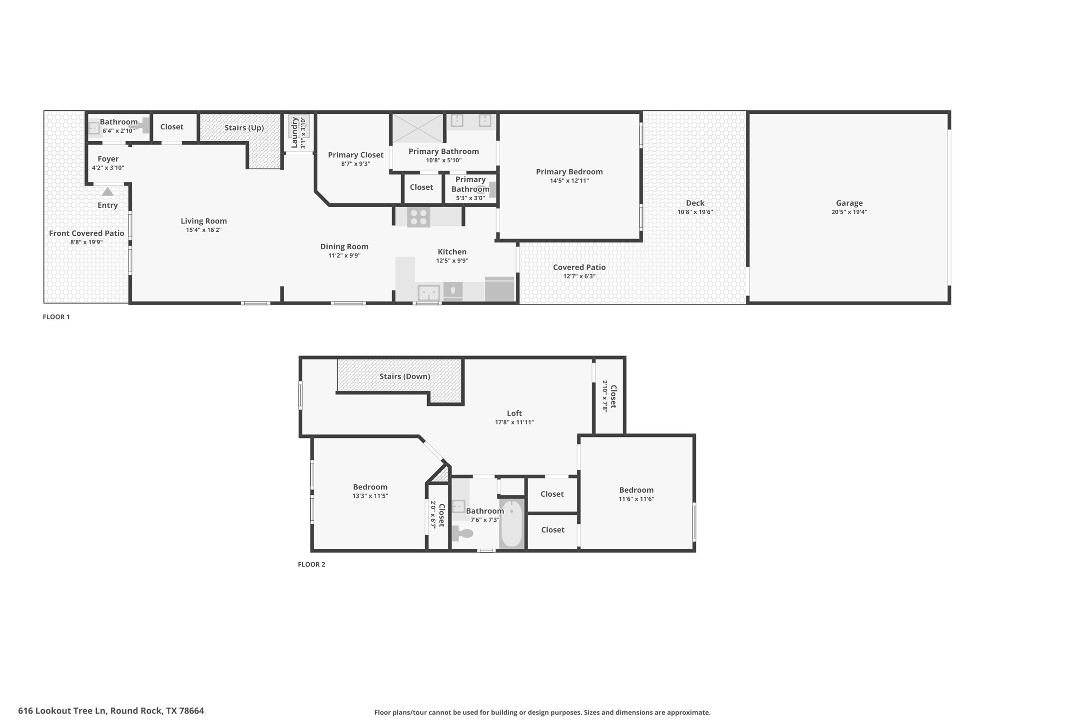 616 Lookout Tree Lane Round Rock, TX 78664 - Photo 39 of 39 View of home floor plan