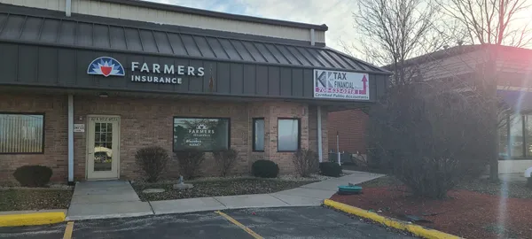 a view of a building with a street