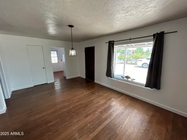 a living room with a couch and a table