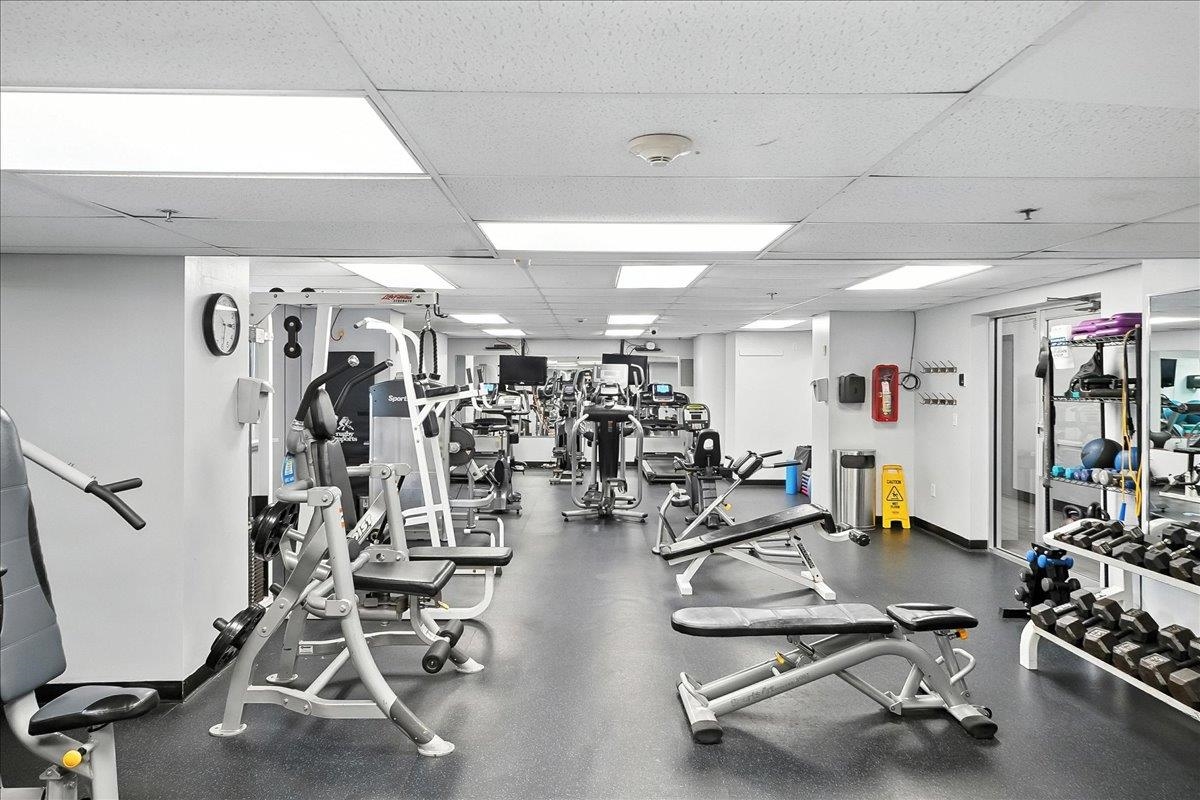 6600 Boulevard East, Unit 15D West New York, NJ 07093 - Photo 24 of 29 a view of a room with gym equipment