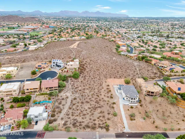 an aerial view of a city