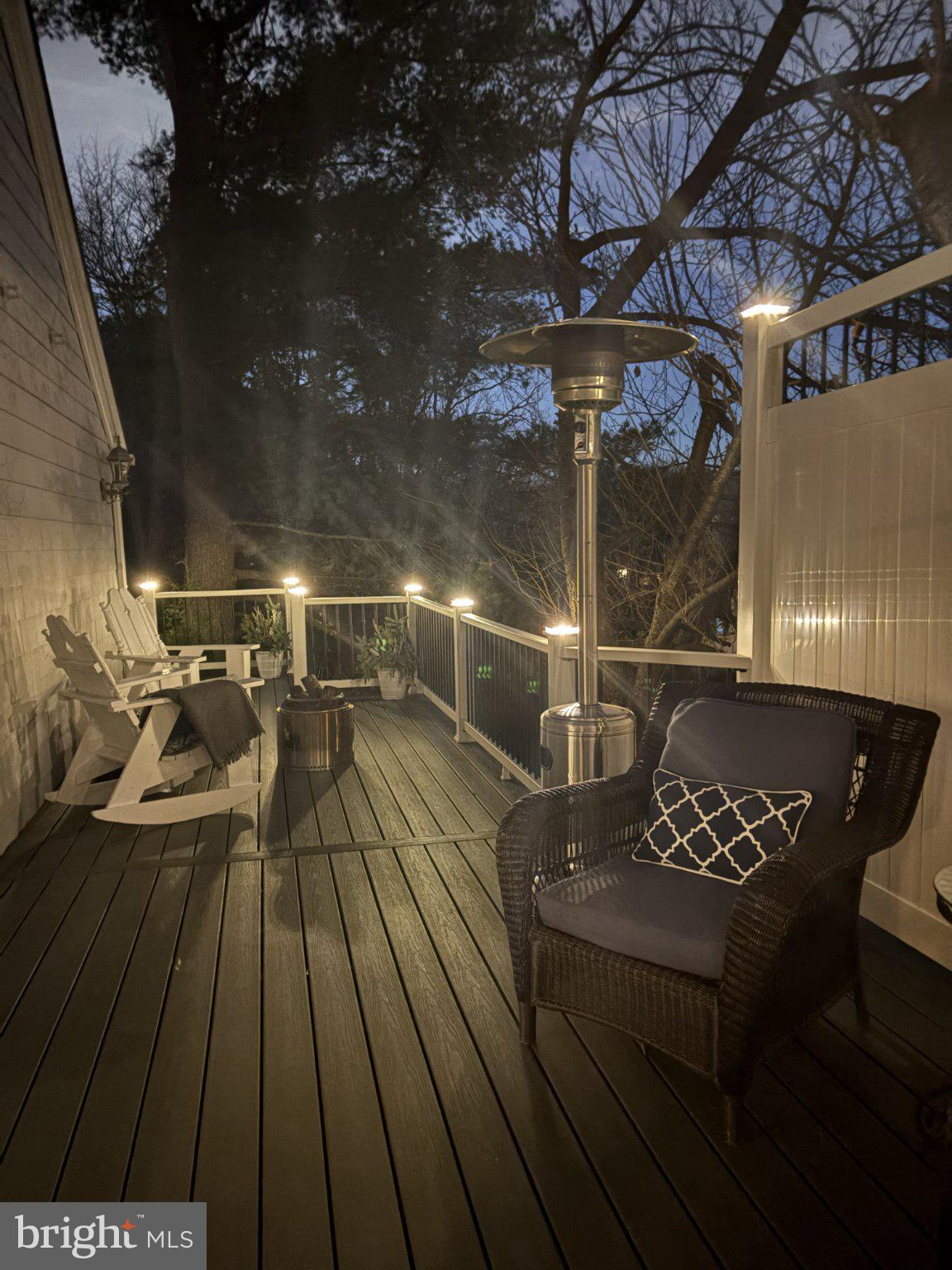 219 Ashland Road Cockeysville, MD 21030 - Photo 10 of 15 Cozy evening retreat on the deck.