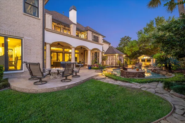 a view of a house with a swimming pool