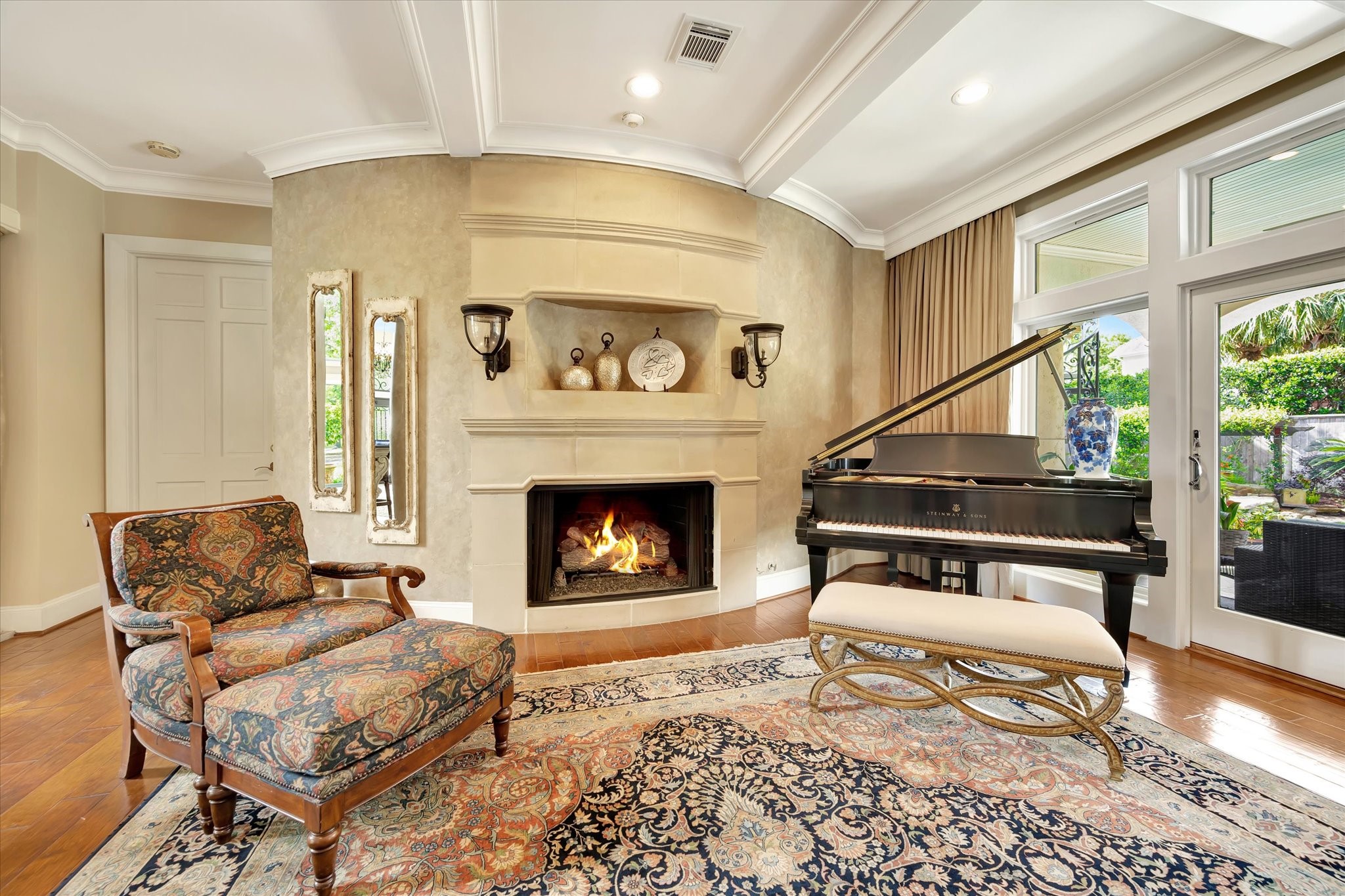 14214 Golf View Trail Houston, TX 77059 - Photo 33 of 49 a living room with furniture and a fireplace