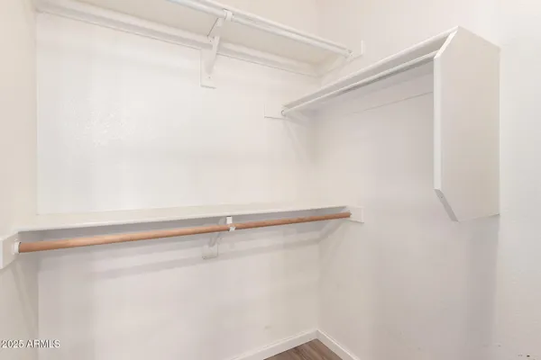 a close up view of racks on the wall