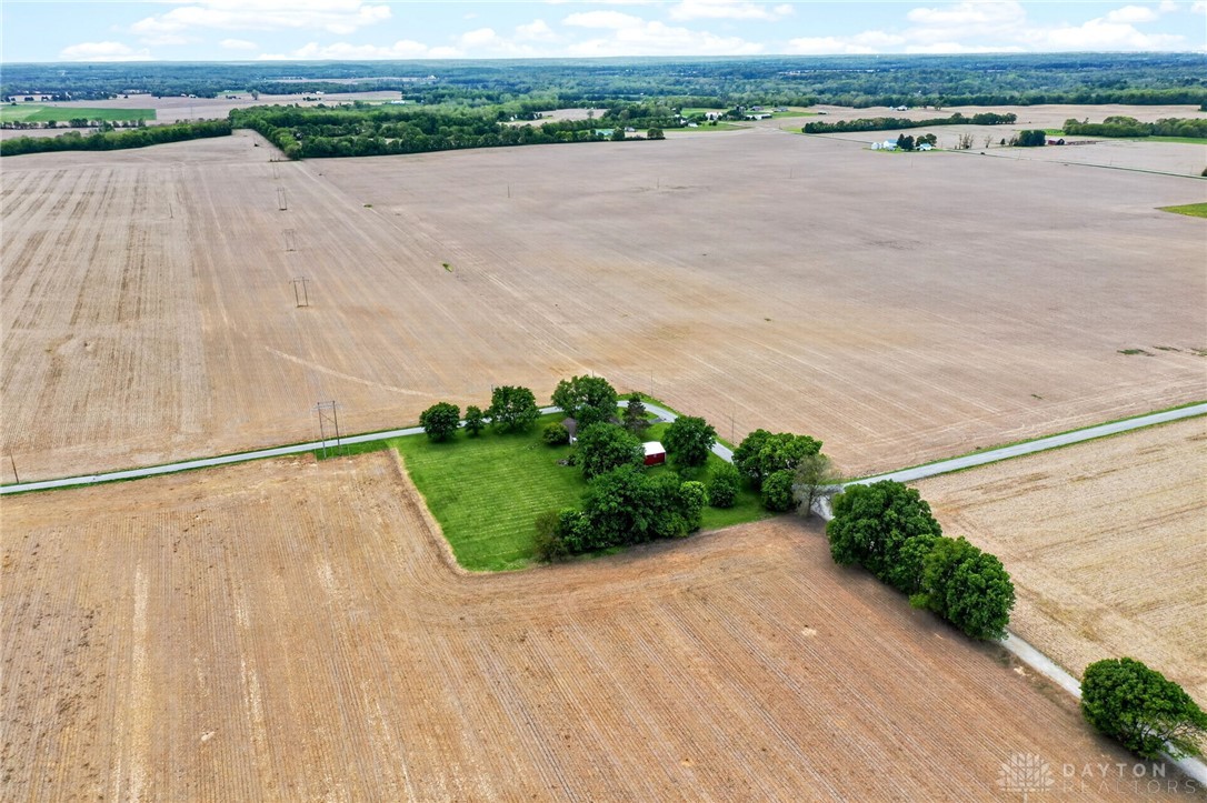 2470 Clark Run Road Xenia, OH 45385 - Photo 19 of 57 This expansive aerial view showcases a picturesque rural landscape, offering serene countryside living.