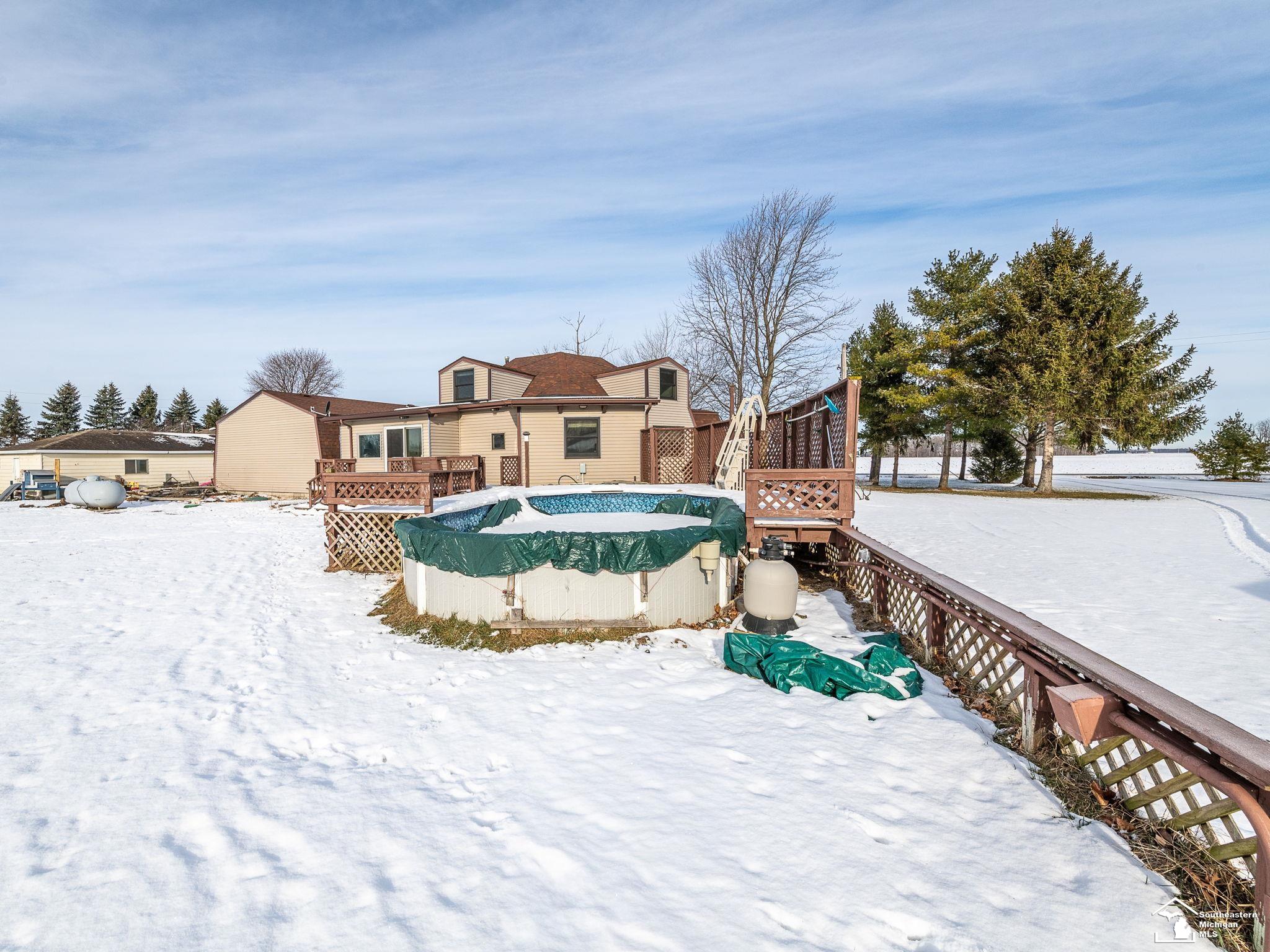 7033 Todd Road Temperance, MI 48182 - Photo 53 of 71 Rear Deck and Pool