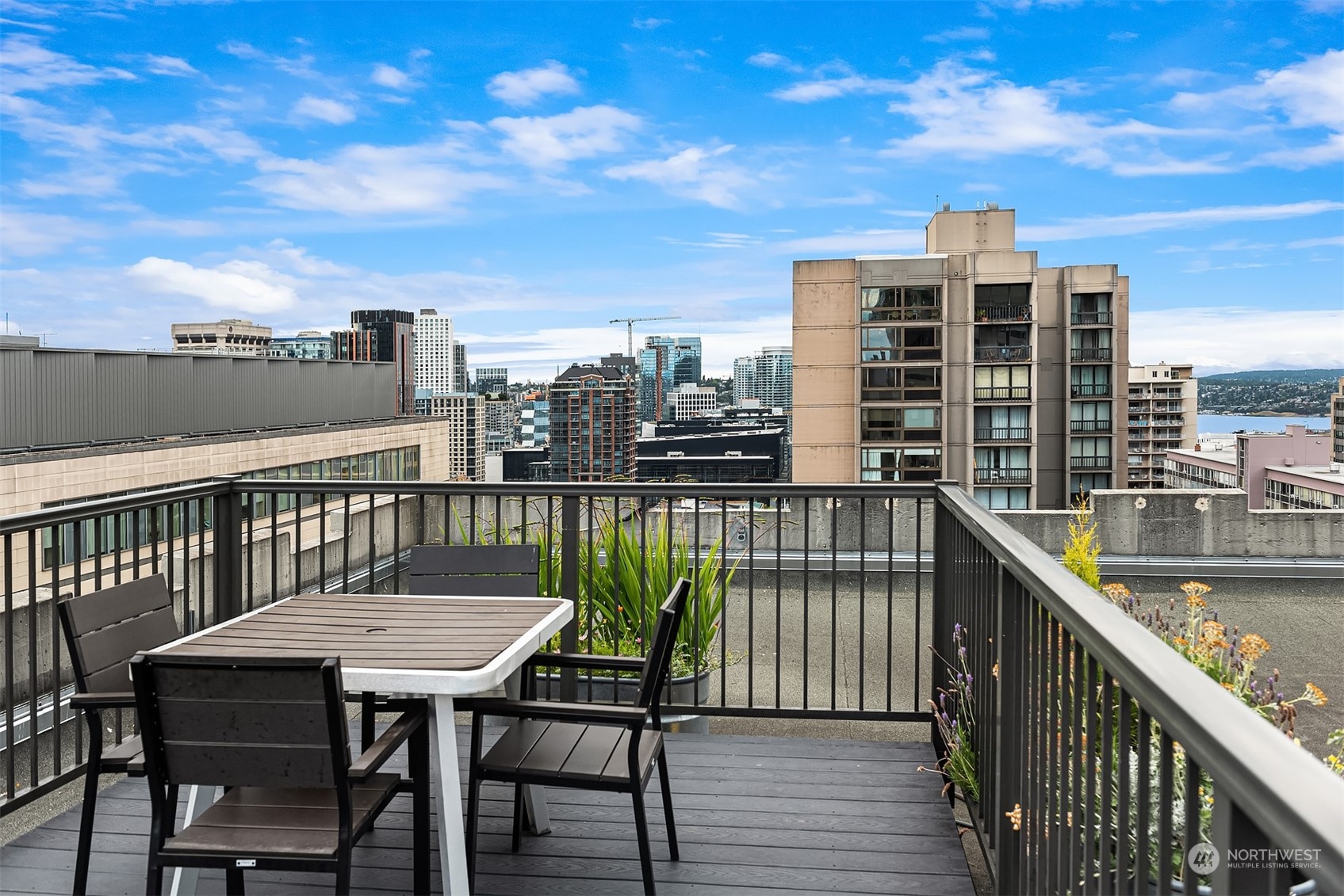 1105 Spring Street, Unit 503 Seattle, WA 98104 - Photo 12 of 18 a balcony with a city view