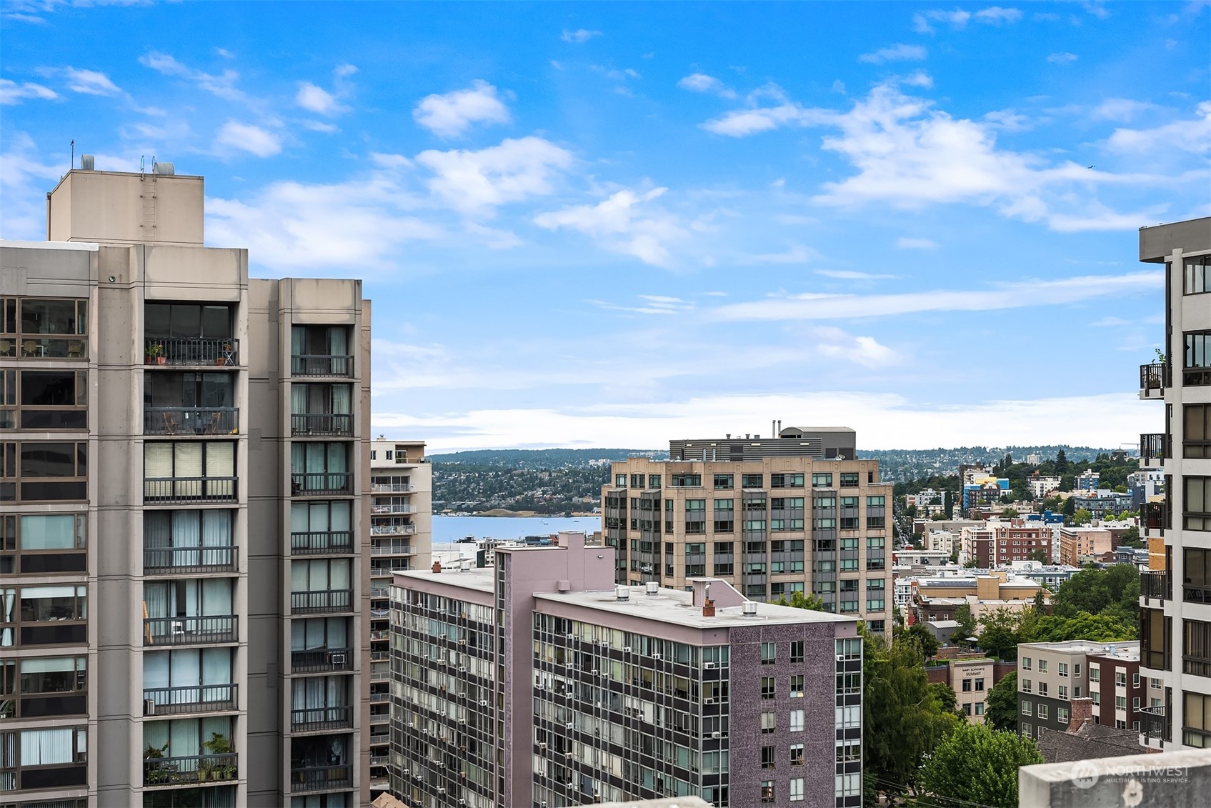 1105 Spring Street, Unit 503 Seattle, WA 98104 - Photo 15 of 18 a view of a city with tall buildings