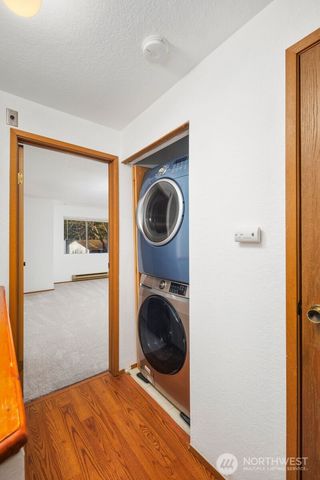 a bedroom with a bed and a view of bathroom