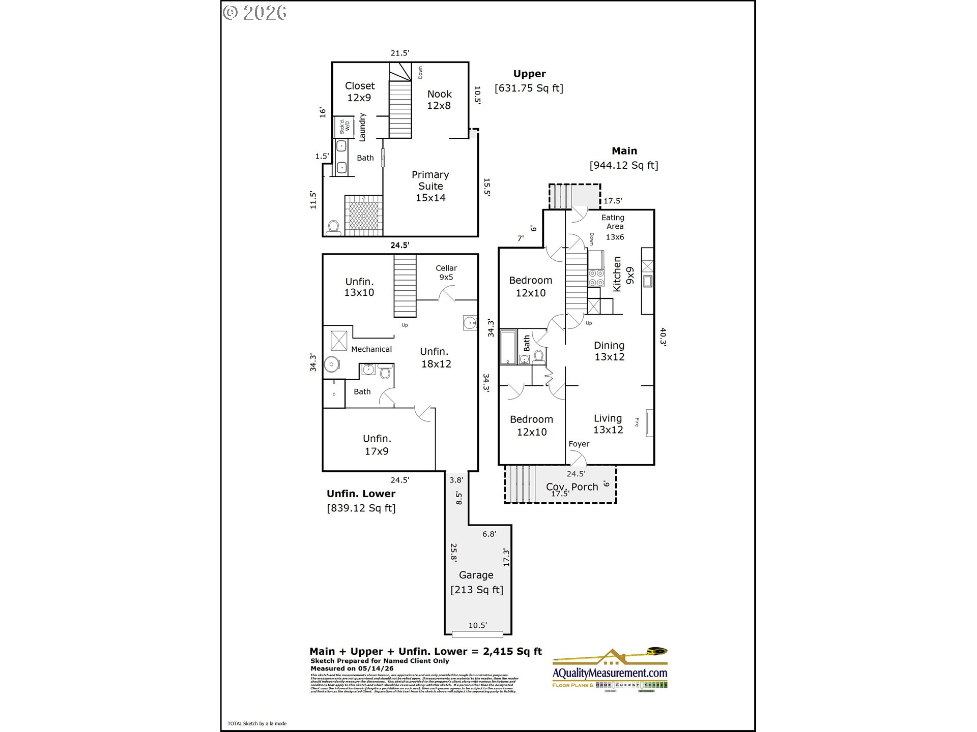 2440 Northwest Raleigh Street Portland, OR 97210 - Photo 48 of 48 Floor Plan