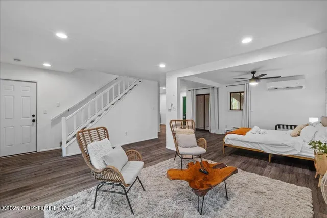 a kitchen with a stove and a table