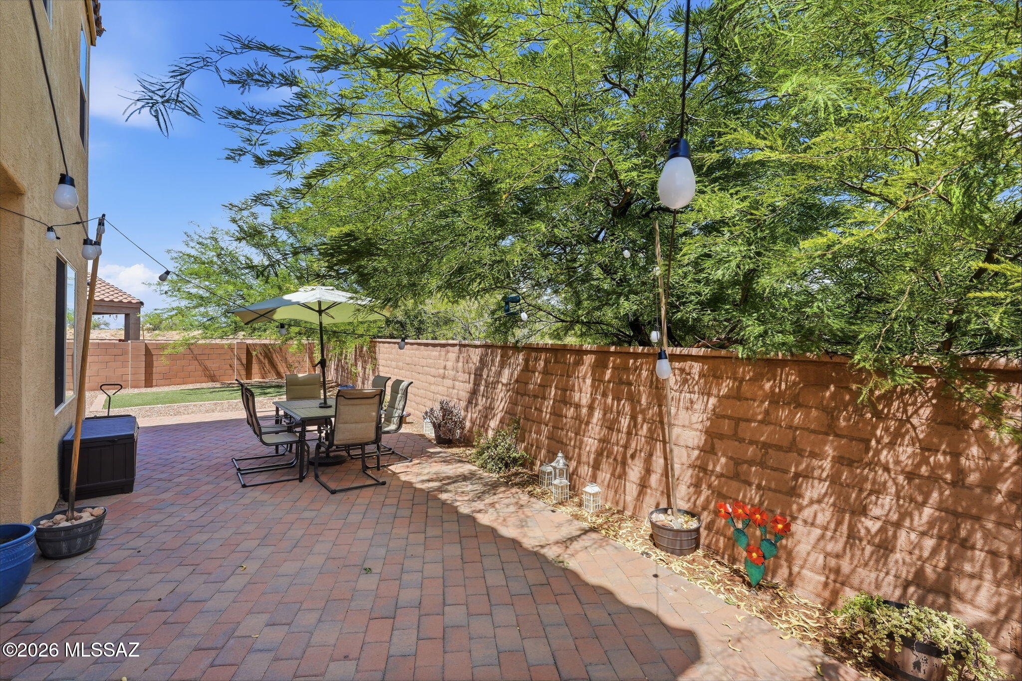 7528 South Circulo Rio Blanco Tucson, AZ 85756 - Photo 27 of 40 Private and tranquil back yard