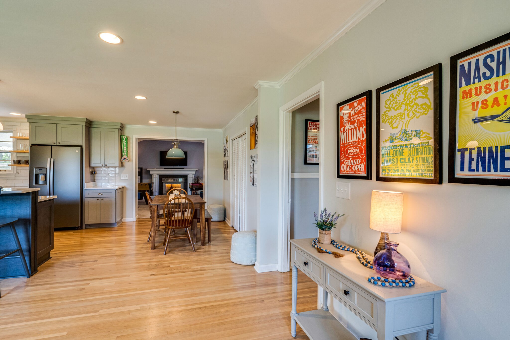 338 Stable Road Franklin, TN 37069 - Photo 10 of 26 a living room with furniture and kitchen view with wooden floor