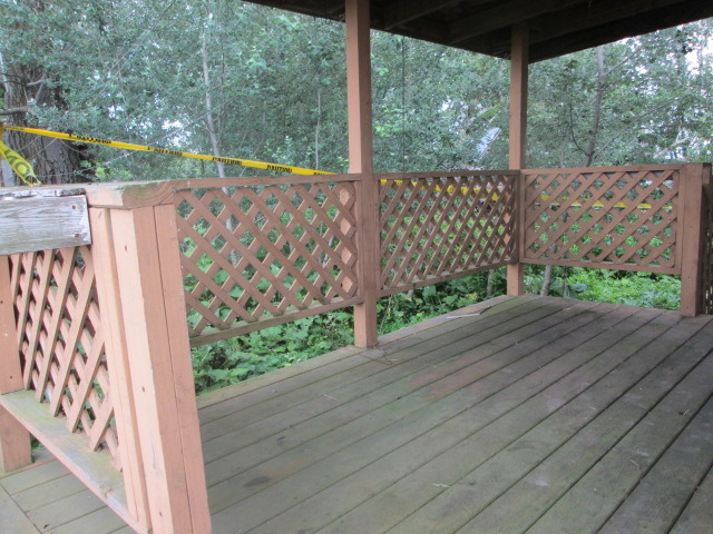 355 West Delite Inn Road Beecher, IL 60401 - Photo 6 of 10 a wooden bench sitting in front of a wooden fence