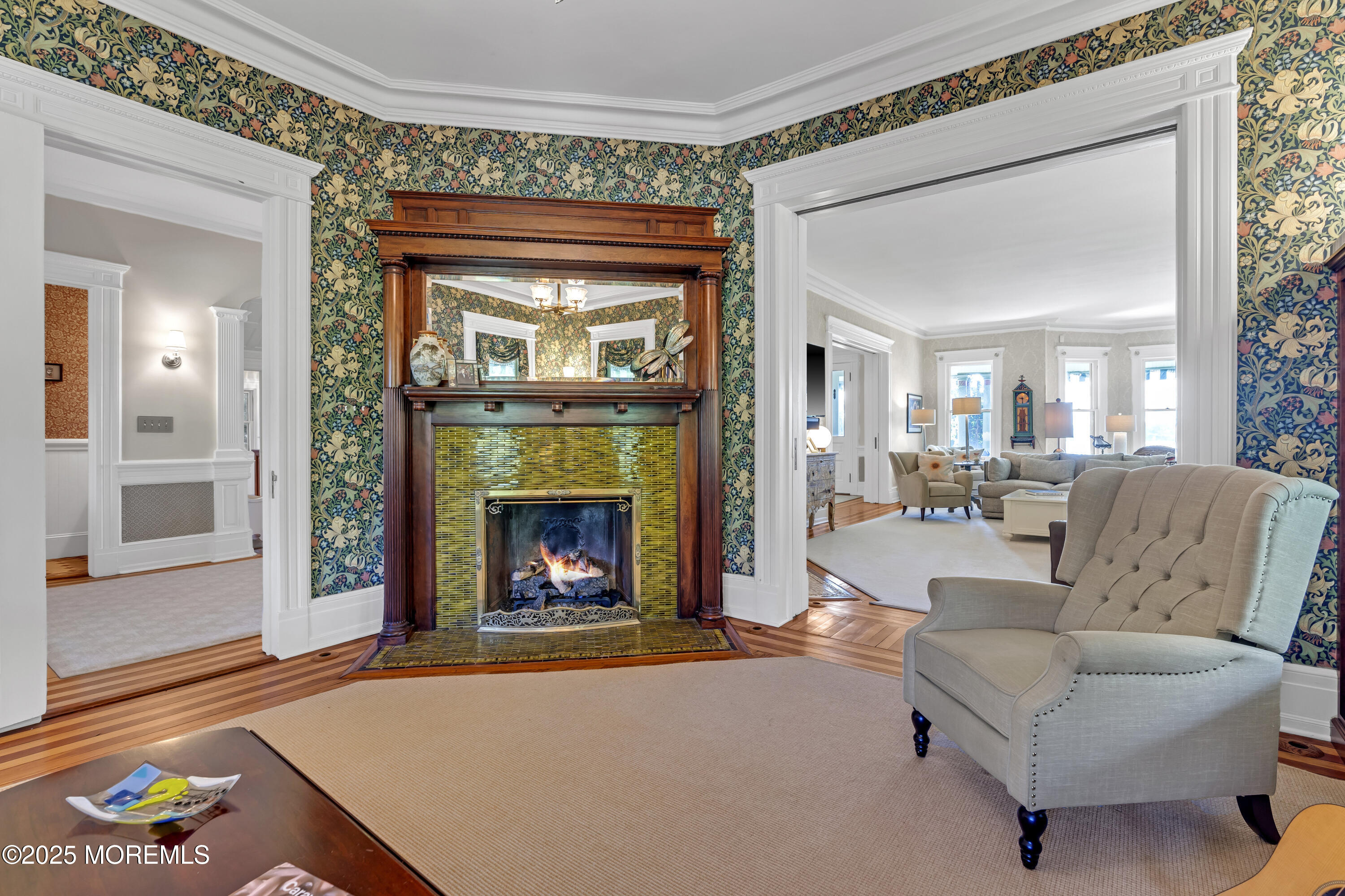 458 Navesink River Road Red Bank, NJ 07701 - Photo 39 of 118 a living room with furniture and a fireplace