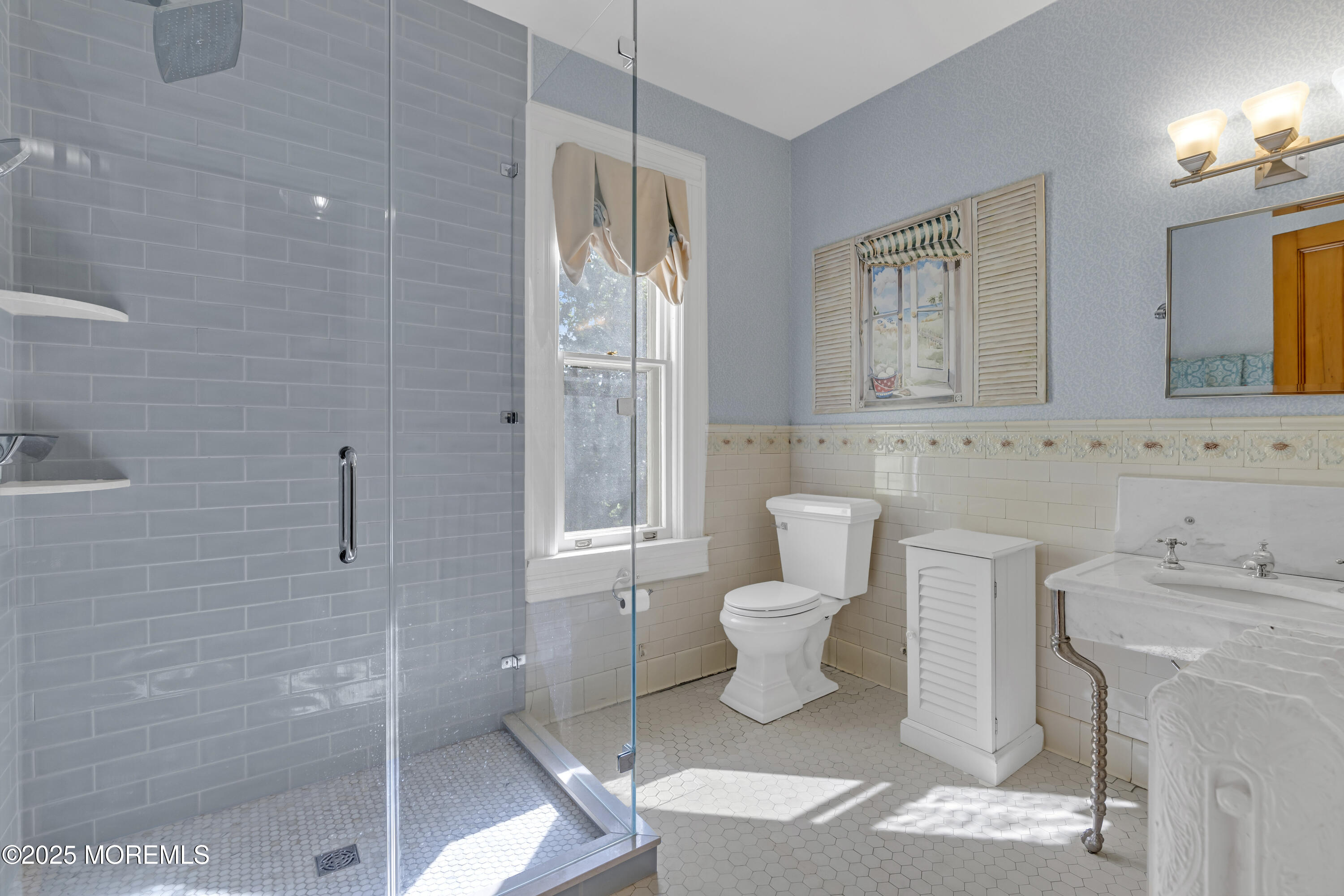 458 Navesink River Road Red Bank, NJ 07701 - Photo 70 of 118 a bathroom with a toilet sink and shower