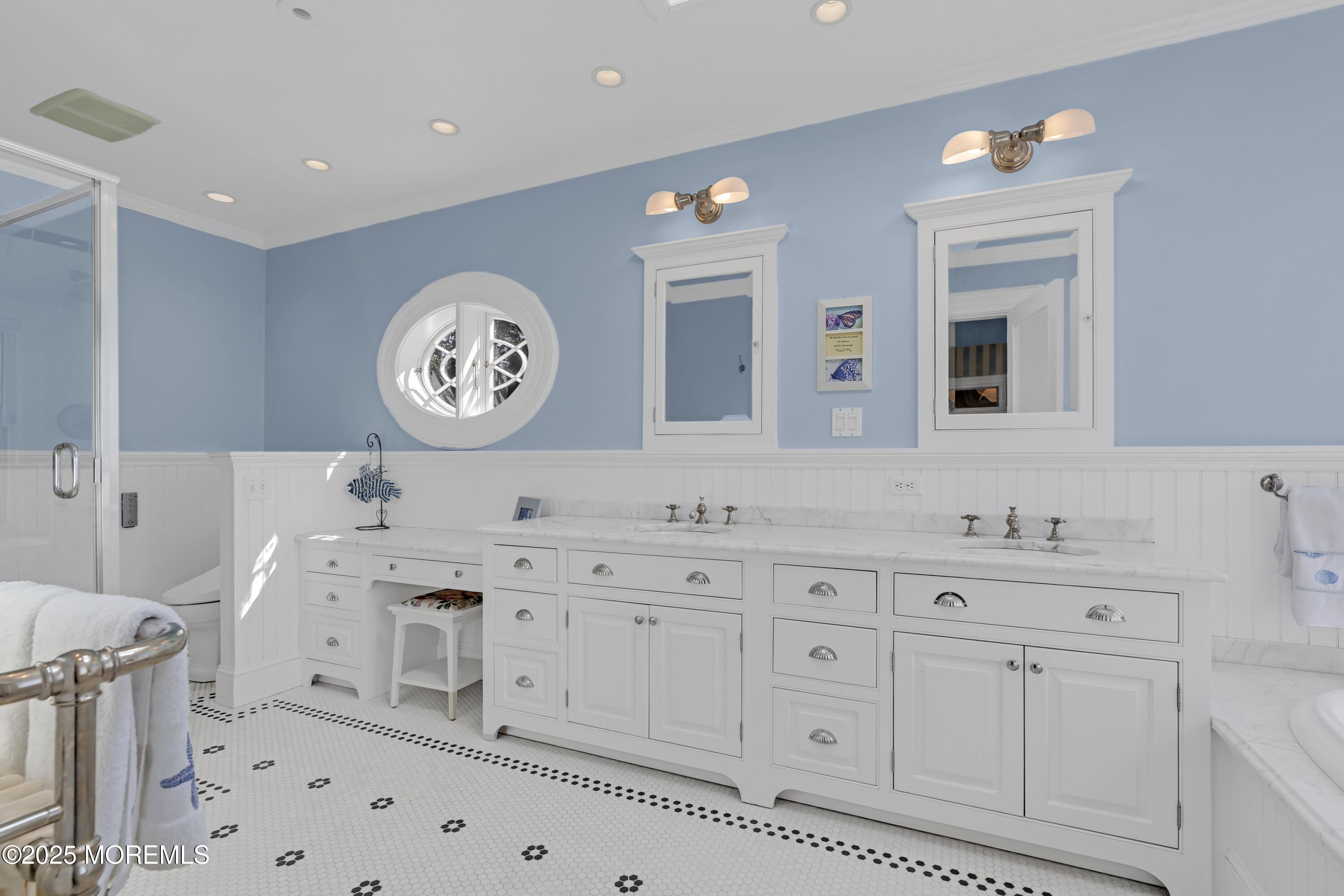 458 Navesink River Road Red Bank, NJ 07701 - Photo 79 of 118 a bathroom with a sink and a mirror