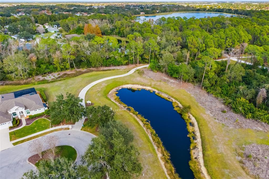 6226 Blueflower Court Lakewood Ranch, FL 34202 - Photo 63 of 81 an aerial view of a swimming pool with a yard