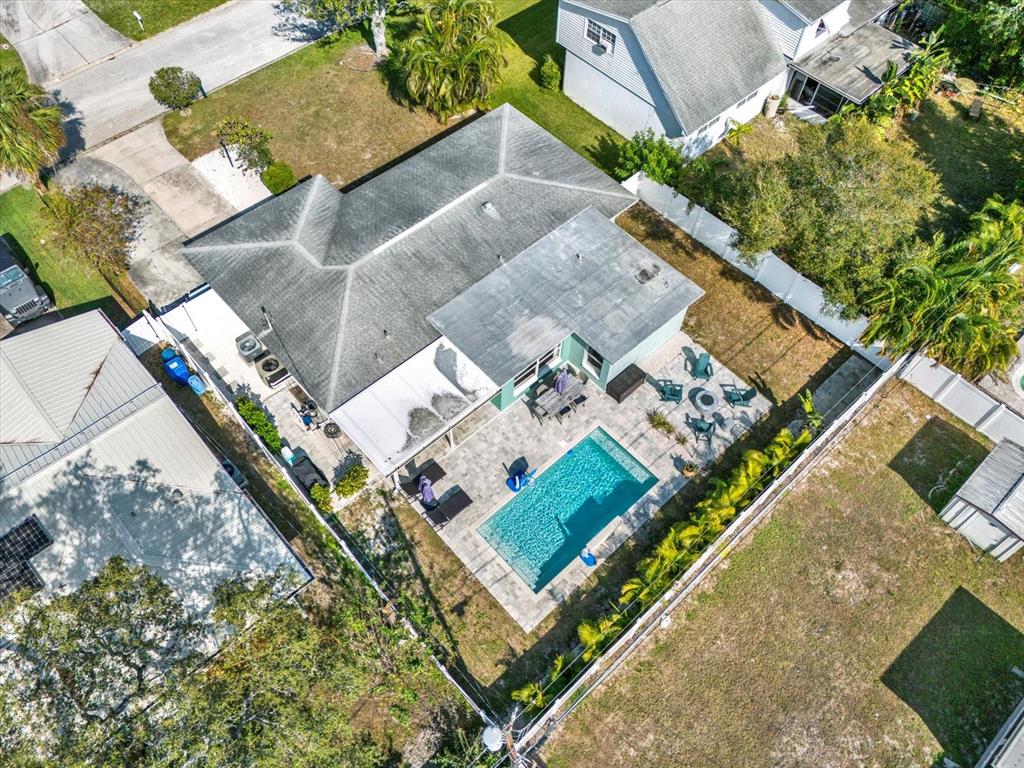 1241 12th Court Southwest Largo, FL 33770 - Photo 30 of 32 an aerial view of a house with a garden