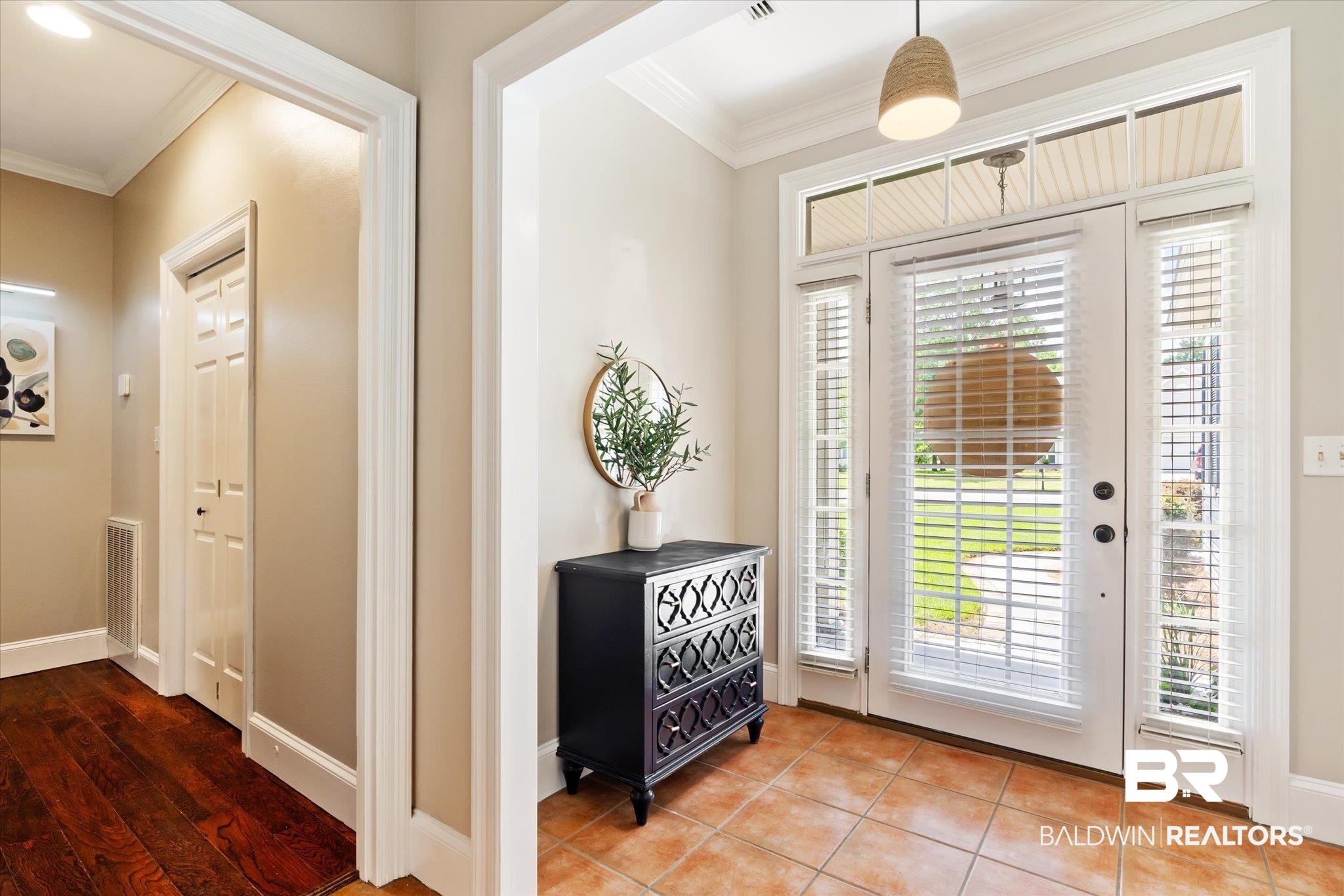 30648 Pine Court Daphne, AL 36527 - Photo 3 of 30 Foyer featuring french doors, crown molding, and light wood-type flooring