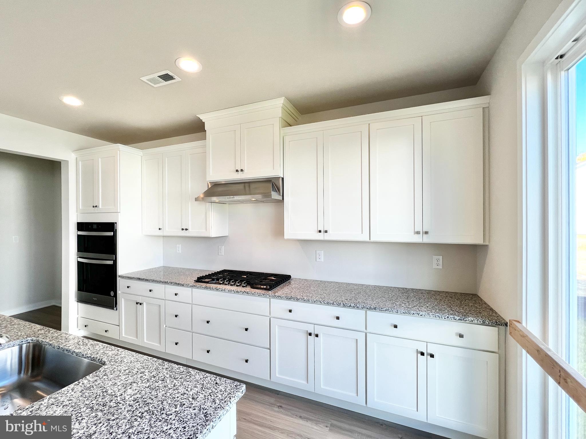 1018 East Lock Road Middletown, DE 19709 - Photo 13 of 51 a kitchen with stainless steel appliances granite countertop a stove a sink and white cabinets