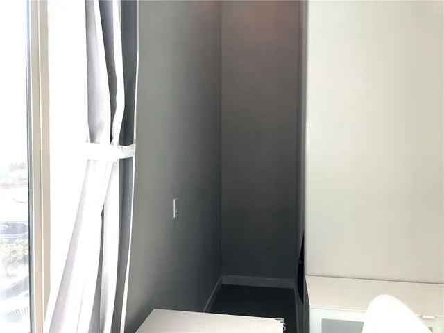 a bathroom with a window