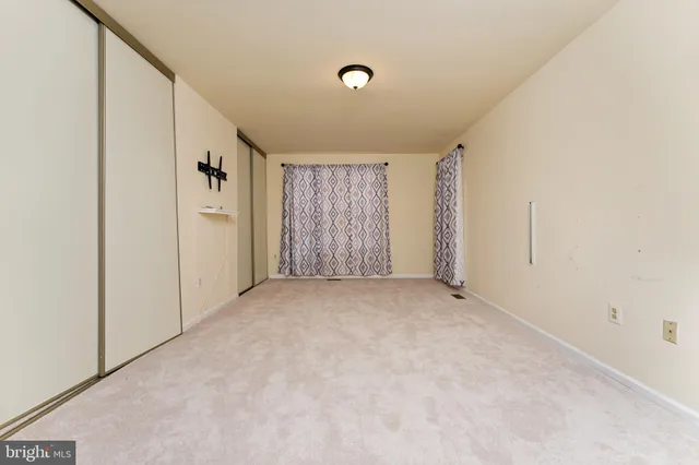 a view of an empty room