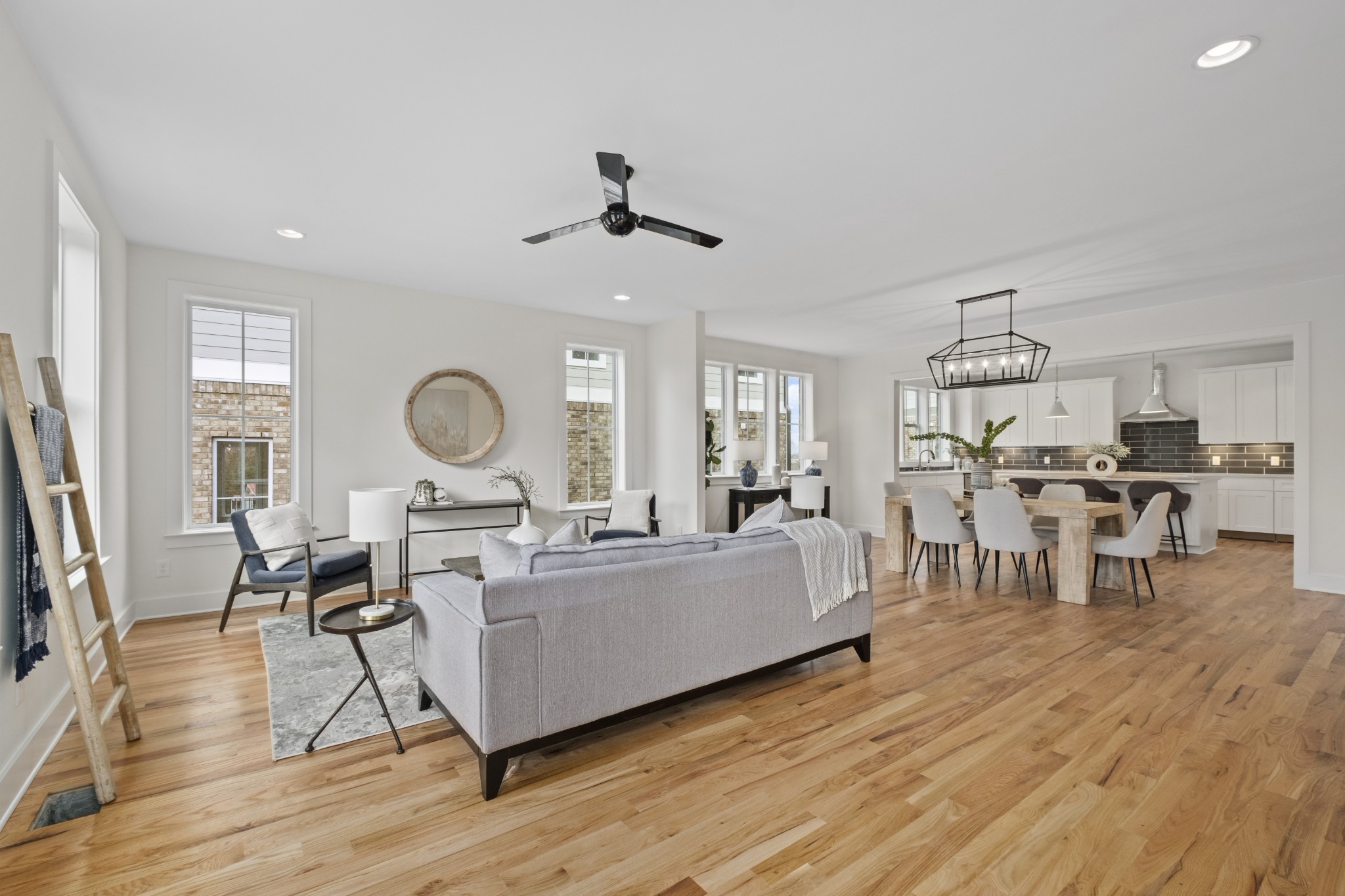 111 Demoss Road Nashville, TN 37209 - Photo 13 of 38 a living room with furniture dining table and a large window