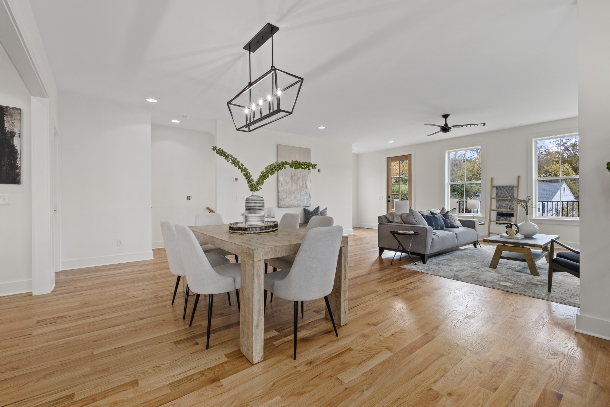 111 Demoss Road Nashville, TN 37209 - Photo 15 of 38 a view of a dining room with furniture wooden floor and chandelier