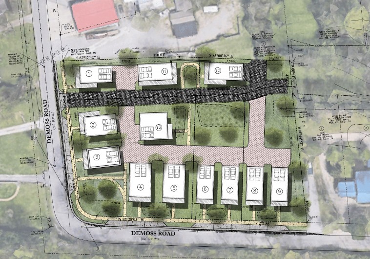 111 Demoss Road Nashville, TN 37209 - Photo 38 of 38 an aerial view of a residential apartment building with a yard