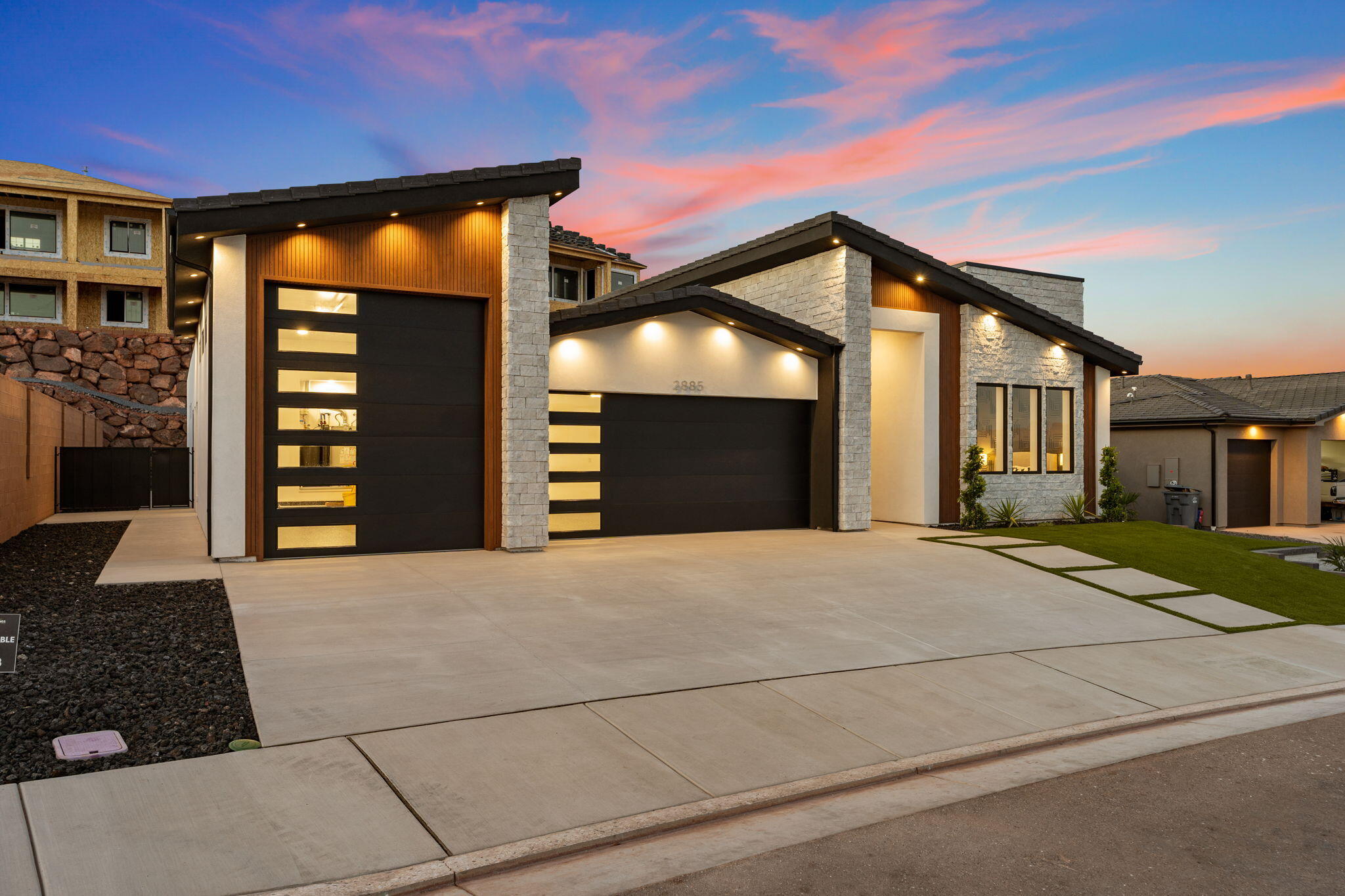 2885 East View Pointe Drive Washington, UT 84780 - Photo 90 of 99 Dusk Exterior Front of House