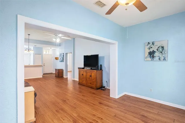 a view of a living room