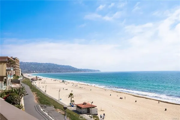 a view of an ocean beach