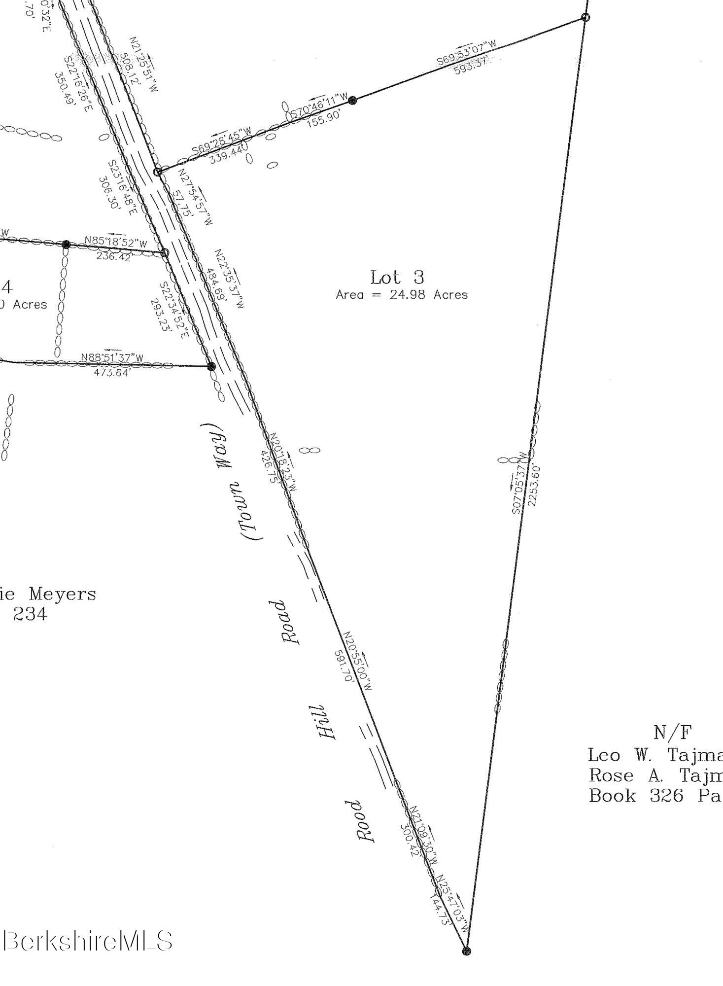 Lot 3-0 Rood Hill Road Sandisfield, MA 01255 - Photo 3 of 10 Lot 3 Survey