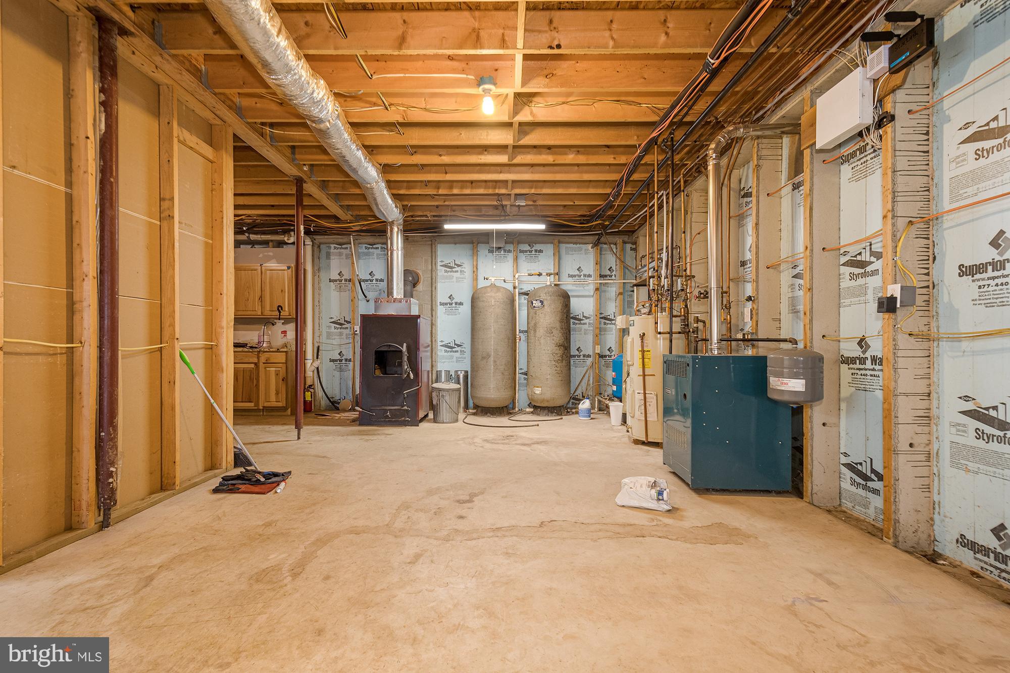 1865 Paradise Point Road Oakland, MD 21550 - Photo 63 of 76 Unfinished basement with hookups for another bath