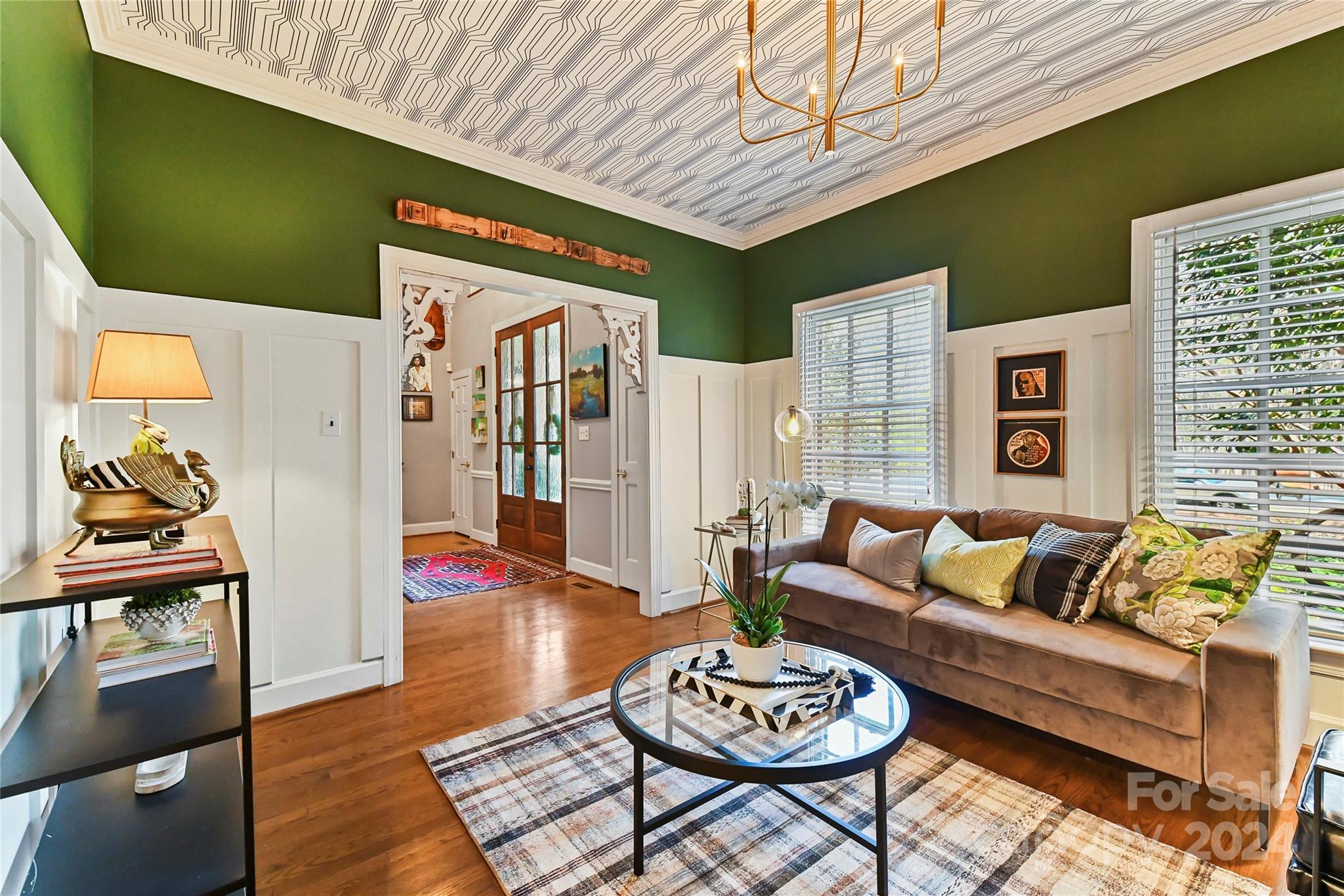 3023 High Ridge Road Charlotte, NC 28270 - Photo 17 of 48 a living room with furniture and wooden floor