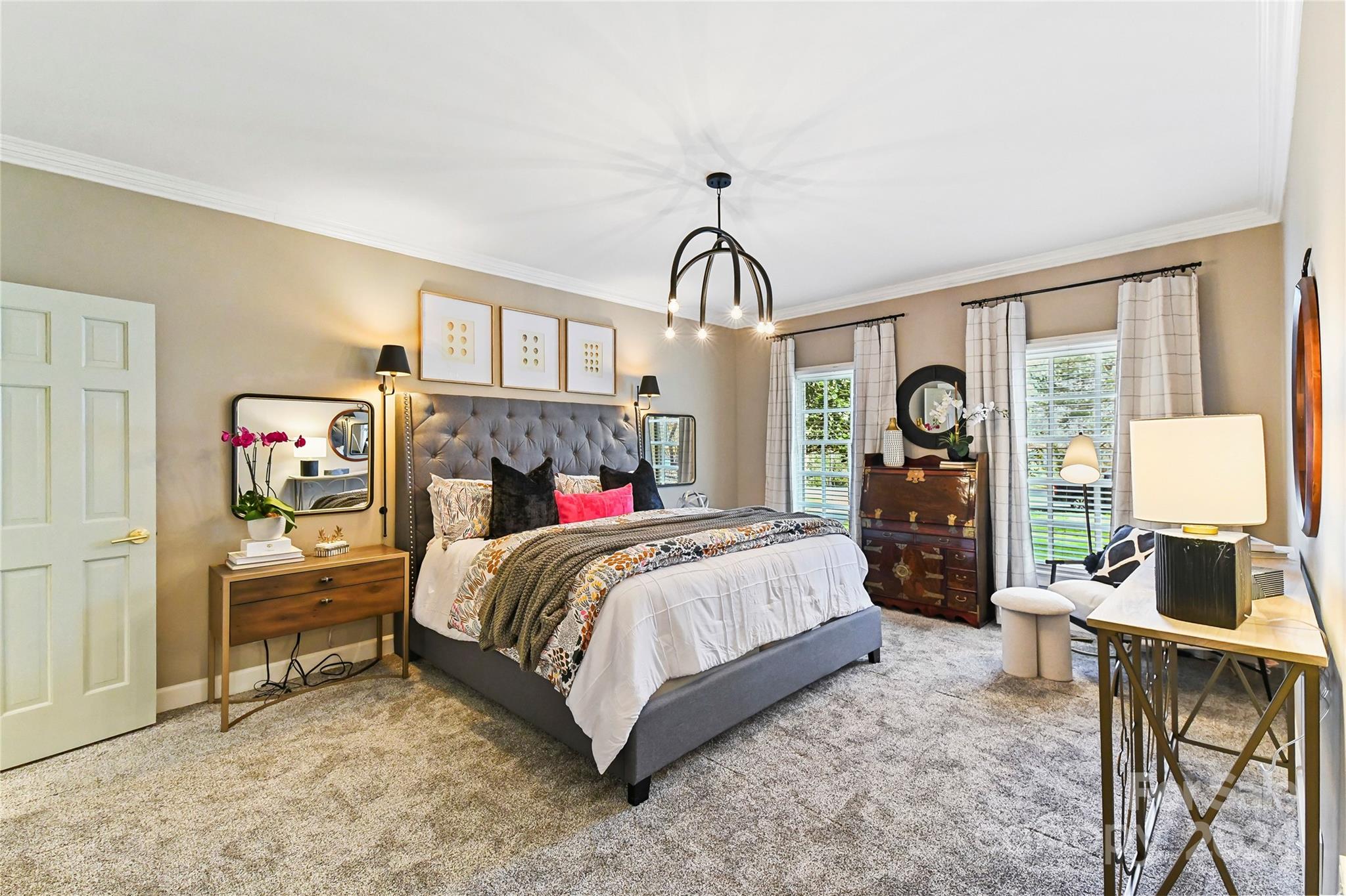 3023 High Ridge Road Charlotte, NC 28270 - Photo 18 of 48 a bedroom with a bed table and window