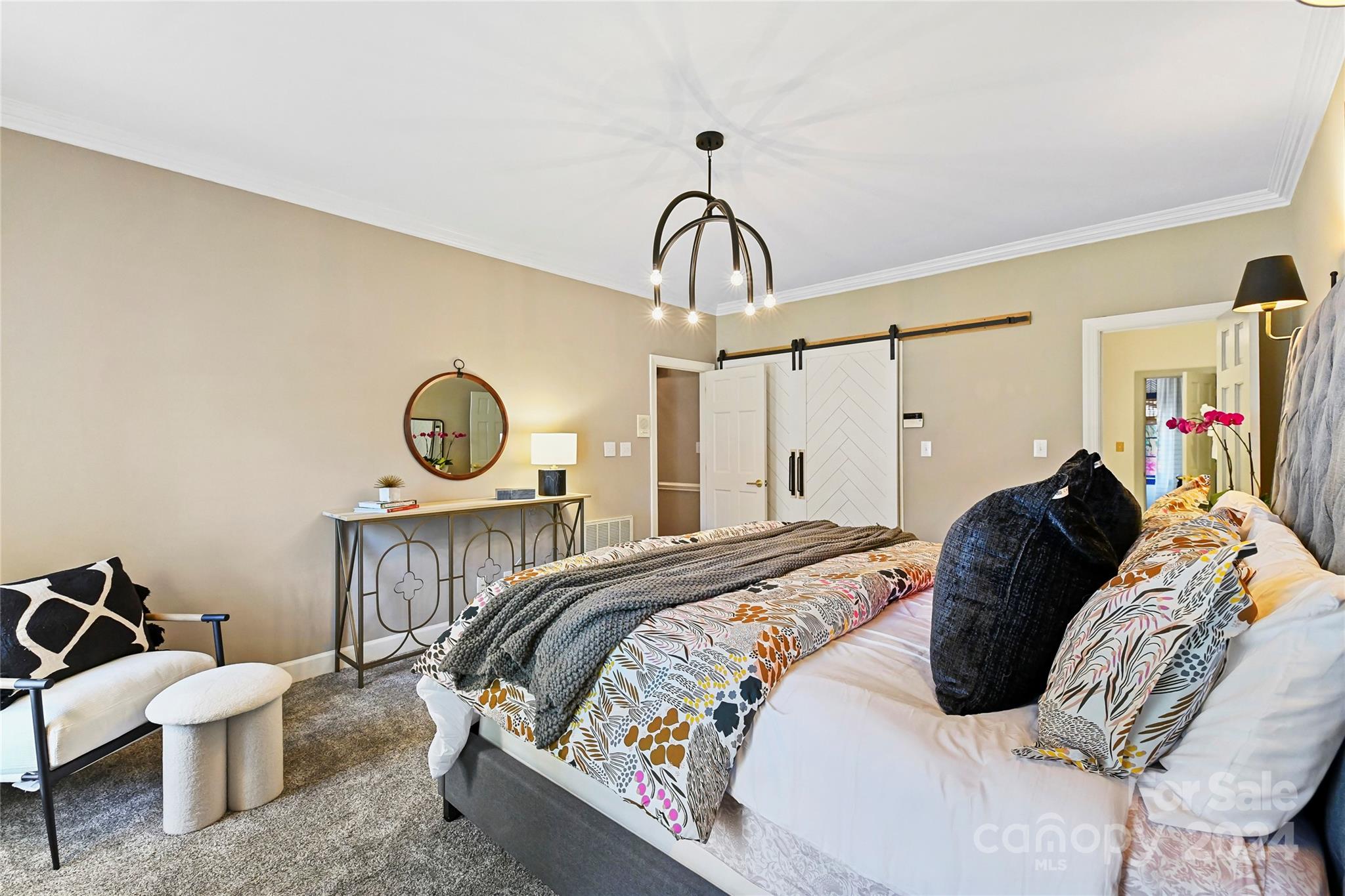 3023 High Ridge Road Charlotte, NC 28270 - Photo 20 of 48 a bedroom with a bed and a chair