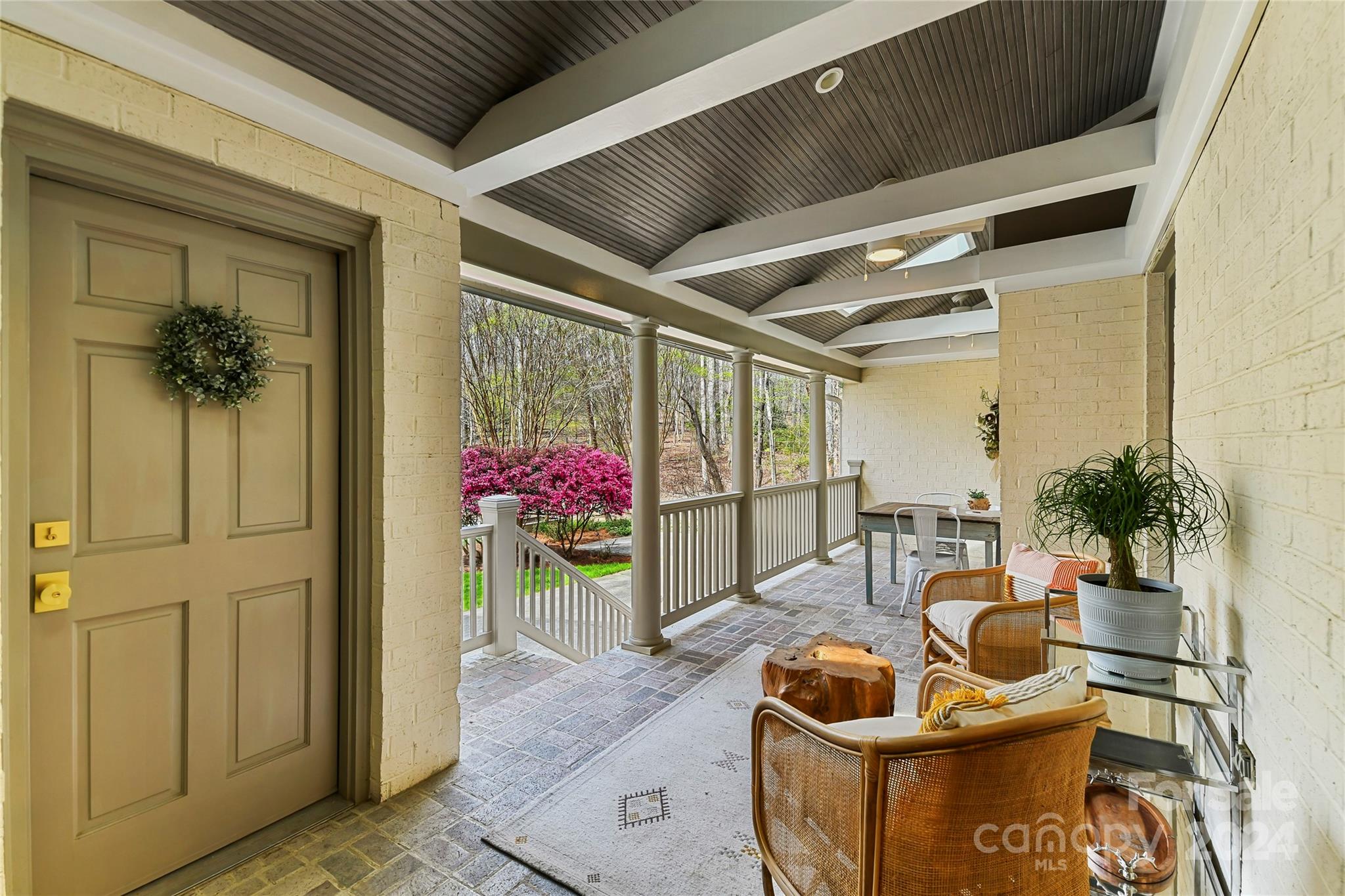 3023 High Ridge Road Charlotte, NC 28270 - Photo 40 of 48 a outdoor living space with furniture and a potted plant