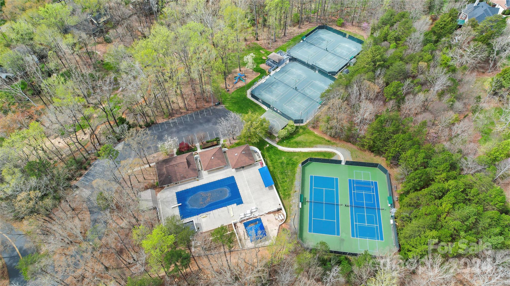 3023 High Ridge Road Charlotte, NC 28270 - Photo 47 of 48 an aerial view of a house with outdoor space
