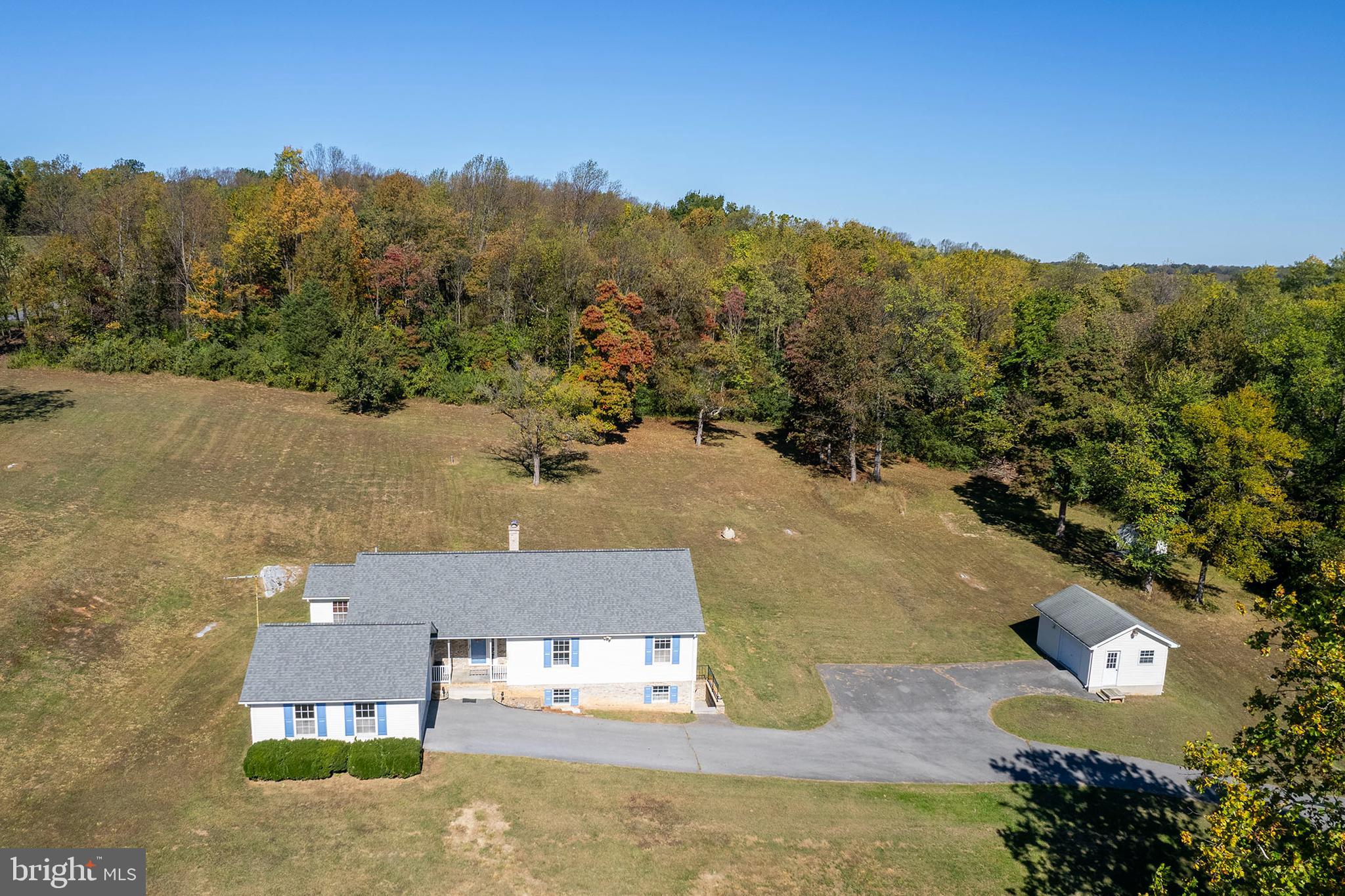 1039 Hiatt Road Clear Brook, VA 22624 - Photo 3 of 55 an aerial view of a house with a yard