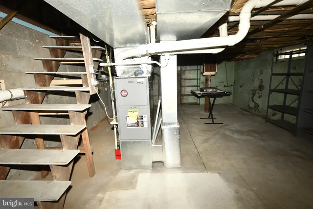 a view of storage and utility room
