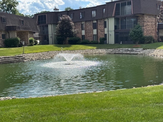 11134 NW Road, Unit 2C Palos Hills, IL 60465 - Photo 22 of 24 a view of a lake with a building in the background