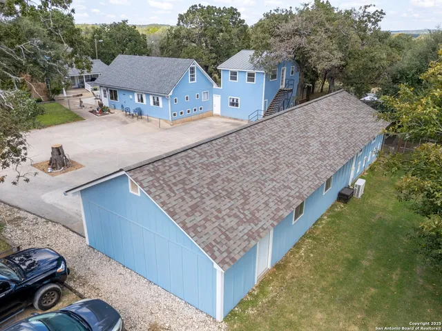 a view of a house with roof deck