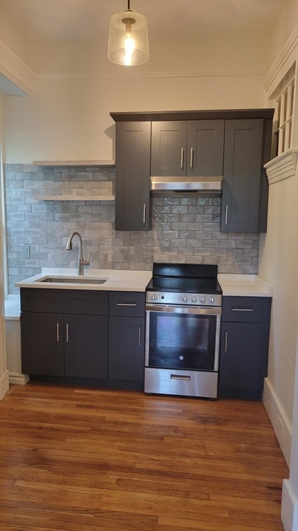 73 Elm Road, Unit 8 Newton, MA 02460 - Photo 8 of 12 a kitchen with a sink and a stove top oven
