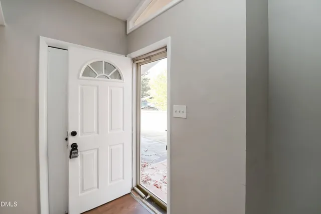 a view of front door with a door