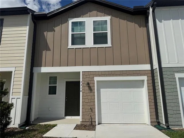 a front view of a house