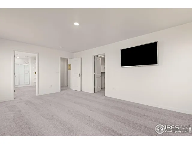 a view of a livingroom with a flat screen tv