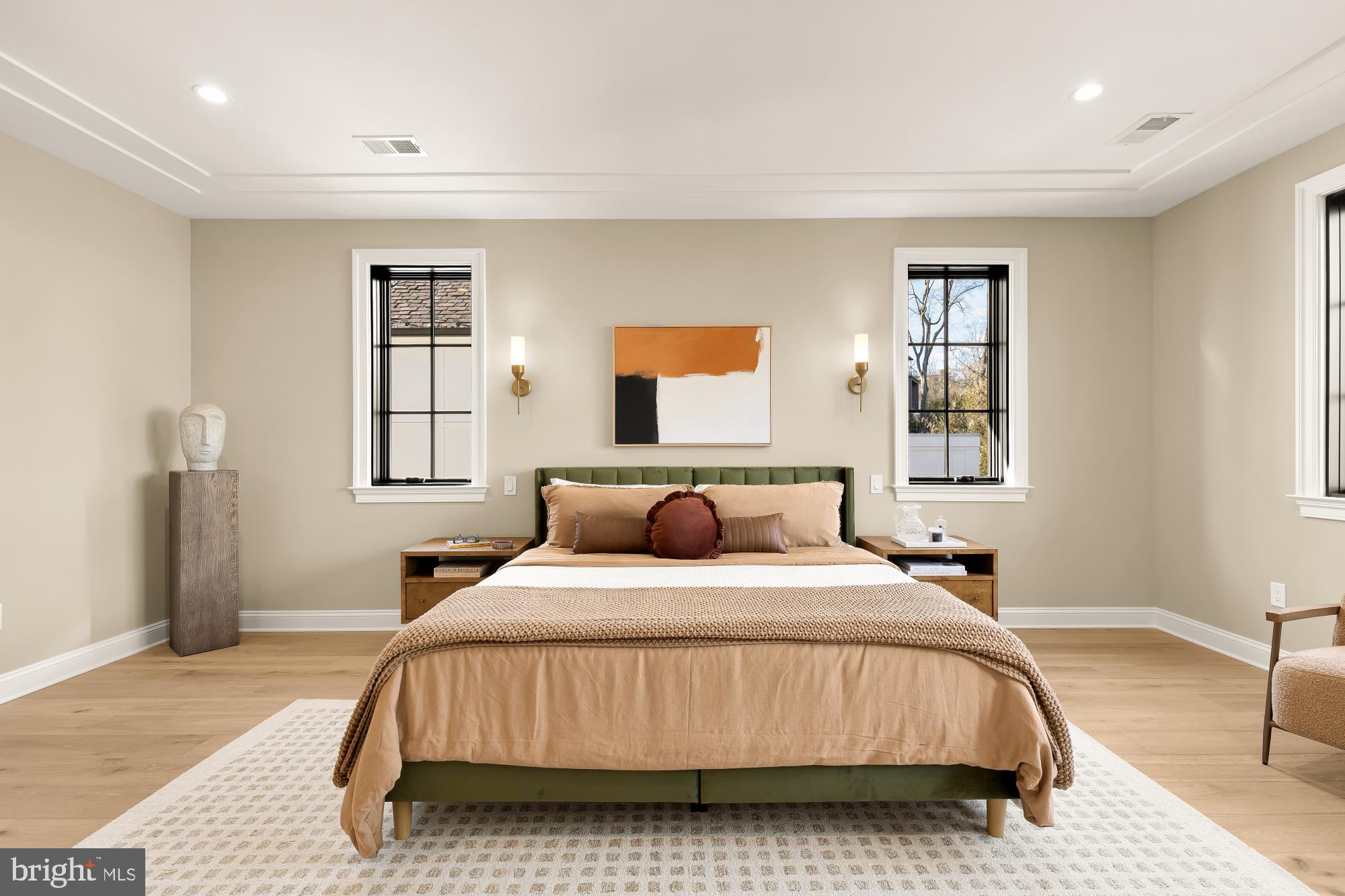 2733 Chesapeake Street Northwest Washington, DC 20008 - Photo 46 of 111 a bedroom with a bed lamp and a window
